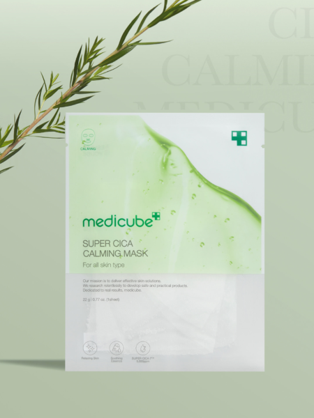 Успокаивающая тканевая маска с экстрактом центеллы и чайного дерева Medicube Super Cica Calming Mask