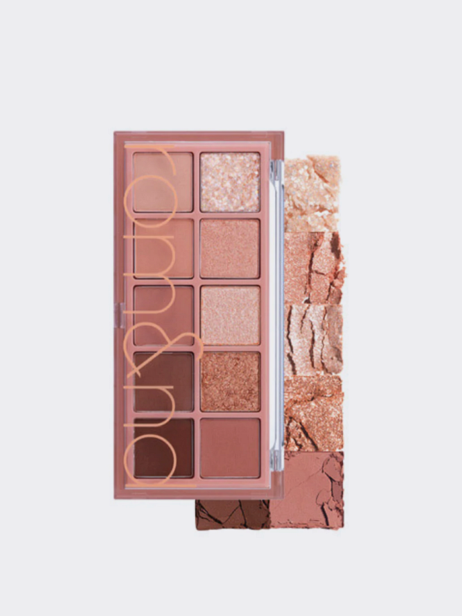 Палетка теней для век в розовых оттенках rom&nd Better Than Palette 03 Rosebud Garden