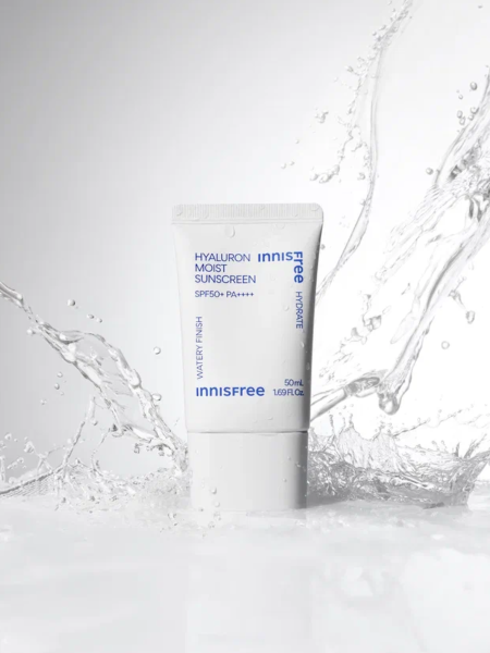 Солнцезащитный крем с гиалуроновой кислотой TRAVEL innisfree Hyaluron Moist Sunscreen SPF50+ PA++++ Солнцезащитный крем с гиалуроновой кислотой TRAVEL innisfree Hyaluron Moist Sunscreen SPF50+ PA++++