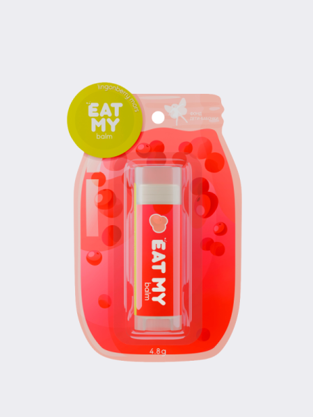 Бальзам для губ с ароматом "Брусничный морс" EAT MY BALM Lingonberry Mors