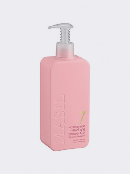 Смягчающий парфюмированный гель для душа с керамидами MAXI Masil 7 Ceramide Shower Gel Cherry Blossom
