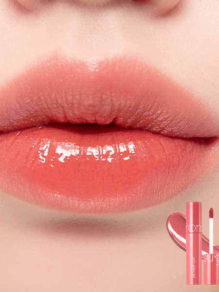 Сочный глянцевый тинт для губ с коралловым оттенком личи rom&nd Juicy Lasting Tint 09 Litchi Coral