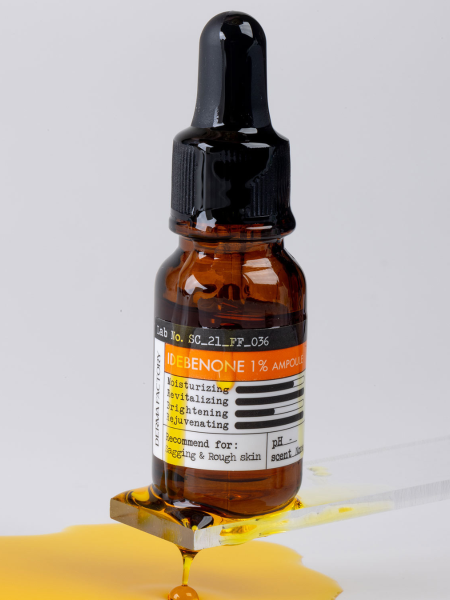 Антиоксидантная ампула для восстановления упругости с идебеноном Derma Factory Idebenone 1% Ampoule
