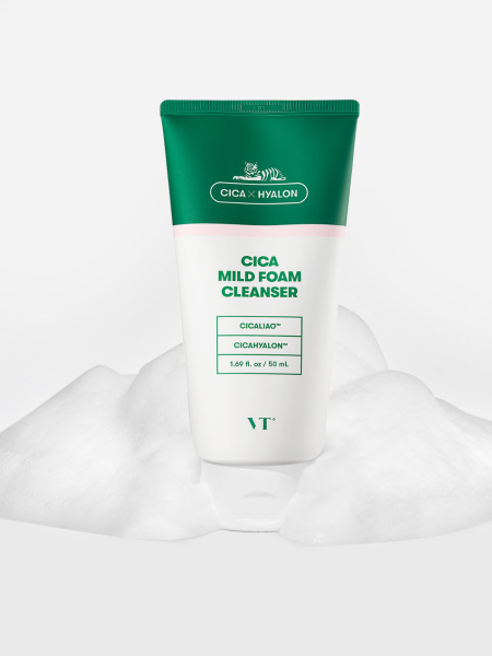 Пенка для чувствительной кожи с центеллой VT Cosmetics Cica Mild Foam Cleanser