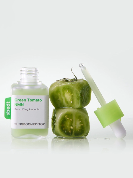 Сыворотка с экстрактом зелёного томата для сужения пор Sungboon Editor Green Tomato NMN Pore Lifting Ampoule