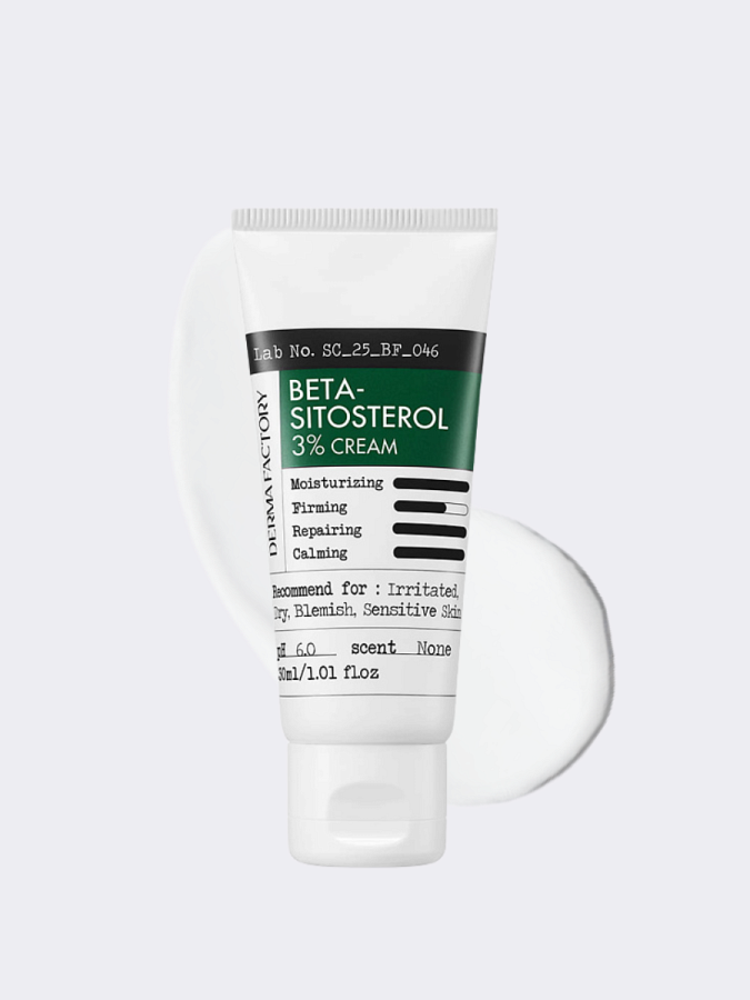 Успокаивающий крем с бета-ситостеролом Derma Factory Beta Sitosterol 3%