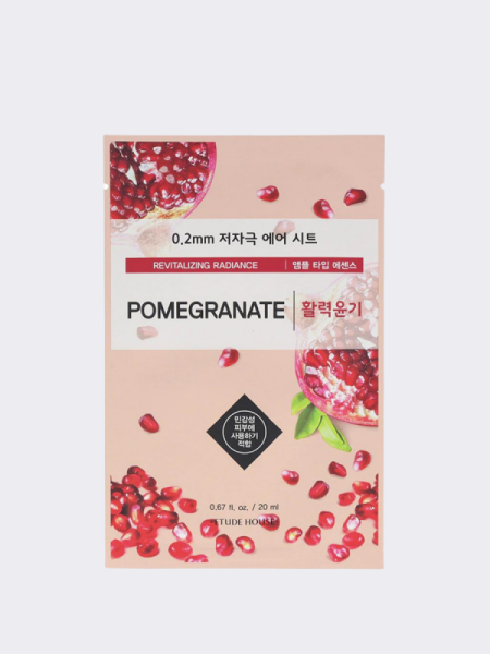 Тонизирующая тканевая маска для лица с экстрактом граната ETUDE HOUSE  0.2 Therapy Air Mask Pomegranate
