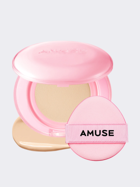 Тональное средство с сияющим финишем AMUSE Dew Power Vegan Cushion SPF 50+ PA++++ 1.5 Natural