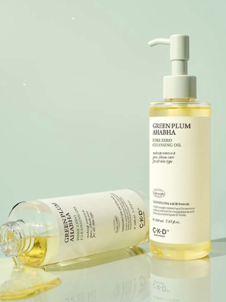 Очищающее гидрофильное масло с экстрактом зелёный сливы CKD Greenplum AHA BHA Pore Cleansing Oil