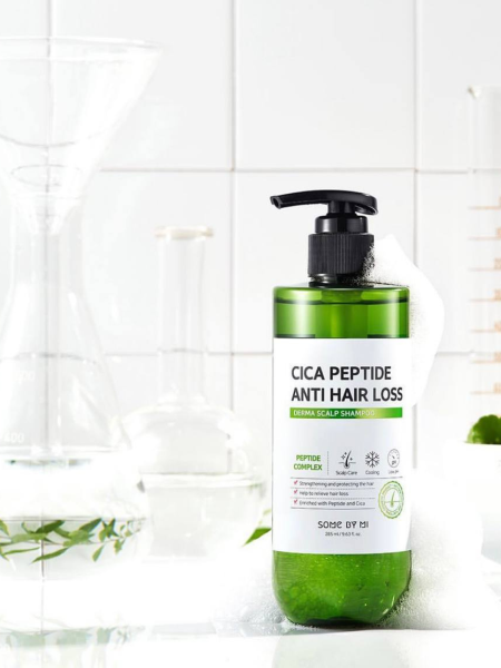 Укрепляющий шампунь против выпадения волос Some By Mi Cica Peptide Anti Hair Loss Shampoo Укрепляющий шампунь против выпадения волос Some By Mi Cica Peptide Anti Hair Loss Shampoo