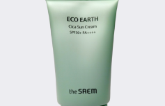 Солнцезащитный крем с экстрактом центеллы для чувствительной кожи The Saem Eco Earth Cica Sun Cream SPF50+ PA++++