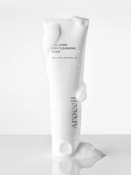 Глубокоочищающая пенка для умывания с коллагеном Arocell Collagen Deep Cleansing Foam