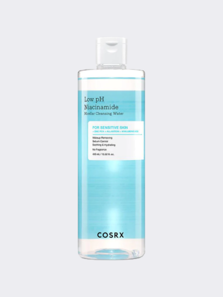 Мягкая мицеллярная вода для снятия макияжа с ниацинамидом COSRX Low pH Niacinamide Micellar Cleansing Water Мягкая мицеллярная вода для снятия макияжа с ниацинамидом COSRX Low pH Niacinamide Micellar Cleansing Water
