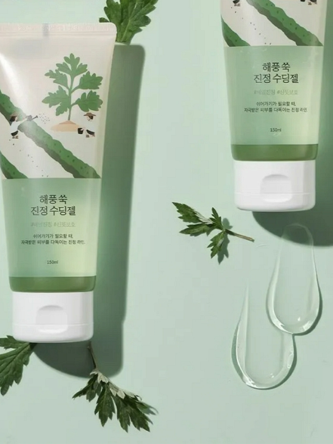 Успокаивающий гель с экстрактом полыни Round Lab Mugwort Calming Soothing Gel