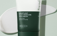Солнцезащитный крем с экстрактом хауттюйнии ANUA Heartleaf Silky Moisture Sun Cream SPF50+ PA++++