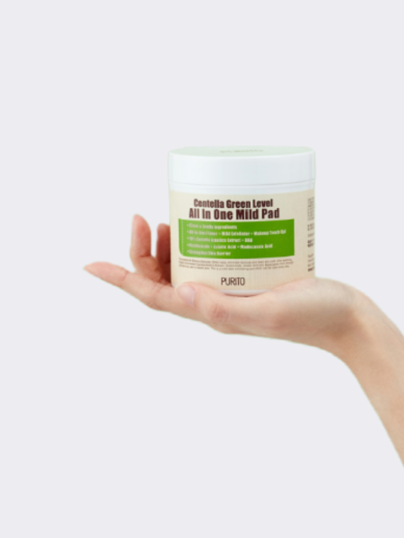 Увлажняющие отшелушивающие пэды с центеллой PURITO Centella Green Level All In One Mild Pad Увлажняющие отшелушивающие пэды с центеллой PURITO Centella Green Level All In One Mild Pad
