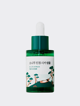 Противовоспалительная сыворотка для лица с экстрактом сосны и центеллы Round Lab Pine Calming Cica Ampoule