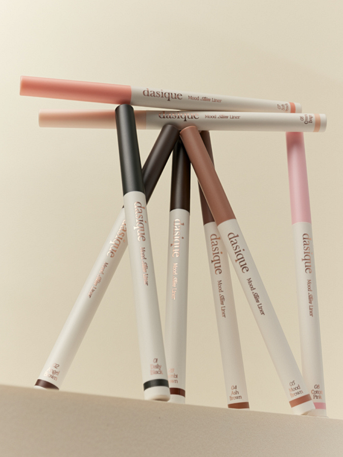 Ультратонкий карандаш для век в розовом оттенке Dasique Mood Slim Liner #08 Cotton Pink