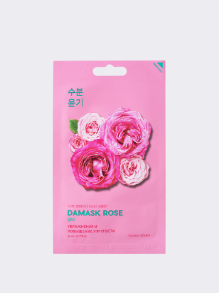 Увлажняющая тканевая маска с экстрактом дамасской розы HolikaHolika Pure Essence Mask Sheet Damask Rose Увлажняющая тканевая маска с экстрактом дамасской розы HolikaHolika Pure Essence Mask Sheet Damask Rose