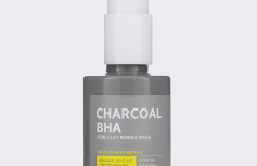 Очищающая пузырьковая маска для лица с древесным углём и BHA Some By Mi Charcoal BHA Pore Clay Bubble Mask