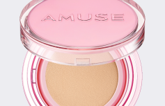 Тональный кушон с сияющим финишем AMUSE Dew Power Vegan Cushion SPF 50+ PA++++ 02 Healthy
