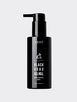 Пузырьковая маска для очищения пор с древесным углём Nacific Blackhead All Kill Bubble Cleansing Pack