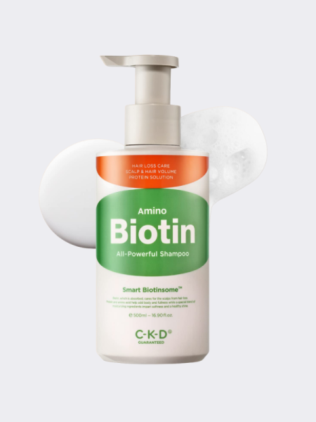 Шампунь для волос с биотином против выпадения CKD Amino Biotin All-Powerful Shampoo