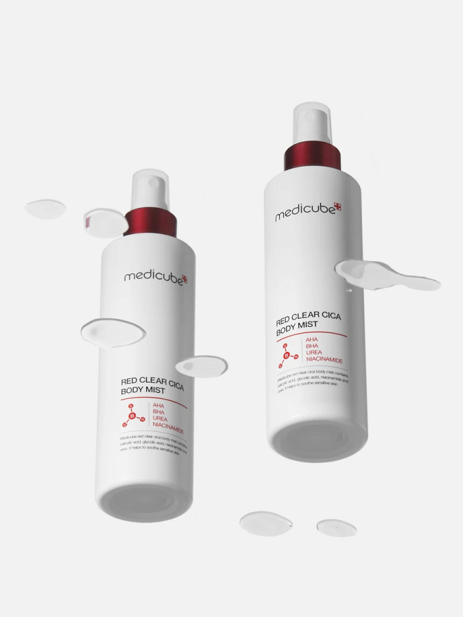 Противовоспалительный спрей для тела с кислотами Medicube Red Clear Cica Body Mist