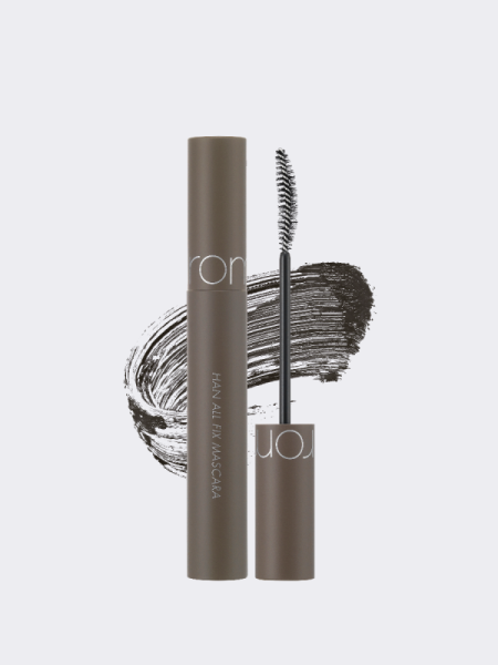 Удлиняющая тушь для ресниц в сером оттенке rom&nd Han All Fix Mascara L02 Long Ash