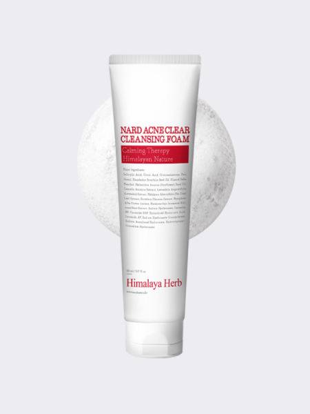 Противовоспалительная пенка для умывания с кислотами NARD ACNE Clear Cleansing Foam