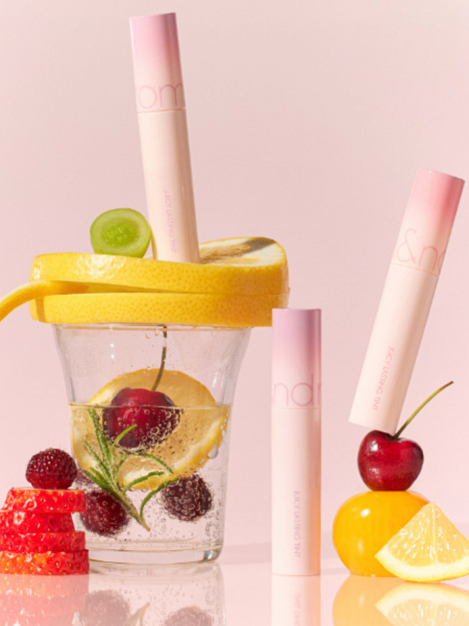 Сочный глянцевый тинт для губ в приглушённом виноградном оттенке rom&nd Juicy Lasting Tint 33 Bare Vine