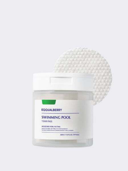 Увлажняющие тонер-диски с экстрактом центеллы EQQUALBERRY Swimming Pool Toner Pads