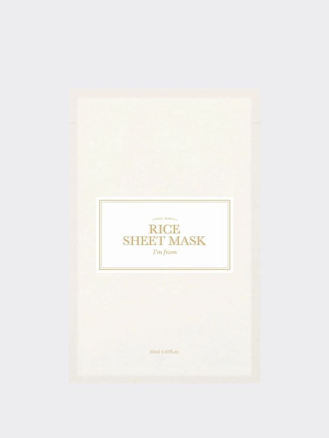 Питательная тканевая маска с экстрактом риса I'm From Rice Sheet Mask