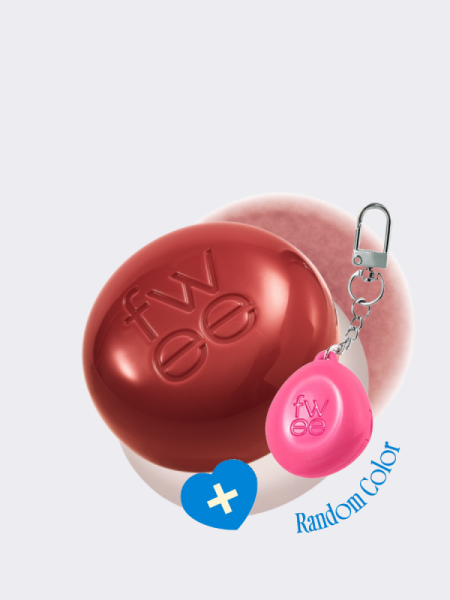 Набор: оттеночное суфле + брелок fwee Lip&Cheek Blurry Pudding Pot Keyring Set RS03 Faded