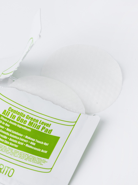 МИНИ Увлажняющие отшелушивающие пэды с центеллой PURITO Centella Green Level All In One Mild Pad МИНИ Увлажняющие отшелушивающие пэды с центеллой PURITO Centella Green Level All In One Mild Pad
