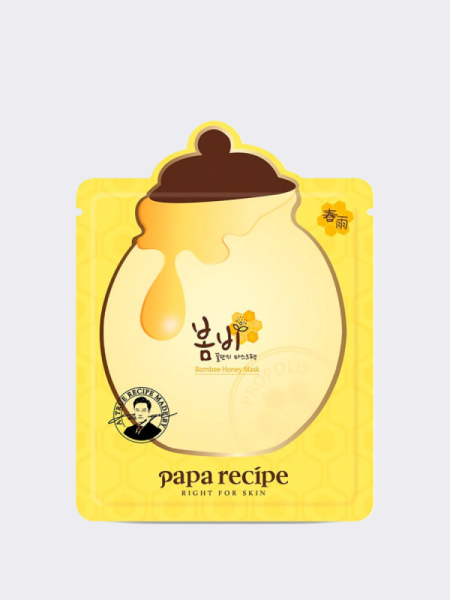 Питательная тканевая маска для лица с мёдом Papa Recipe Bombee Honey Mask Pack Питательная тканевая маска для лица с мёдом Papa Recipe Bombee Honey Mask Pack