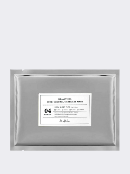 Тканевая маска с древесным углем для сужения пор Dr.Althea Pore-Control Charcoal Mask Тканевая маска с древесным углем для сужения пор Dr.Althea Pore-Control Charcoal Mask