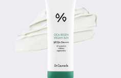 Солнцезащитный веганский крем с центеллой Dr.Ceuracle Cica Regen Vegan Sun SPF 50+ PA++++