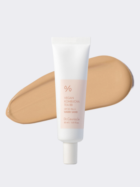 Увлажняющий ВВ крем с экстрактом комбучи Dr.Ceuracle Vegan Kombucha Tea BB Warm Sand SPF30 PA++