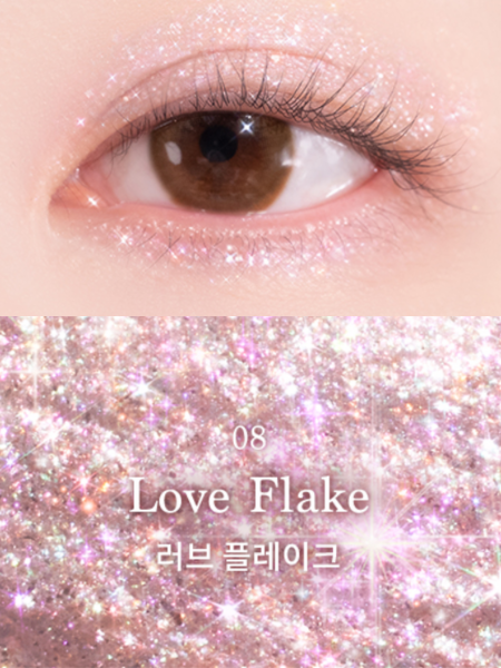 Жидкий глиттер для век Dasique Starlit Jewel Liquid Glitter #08 Love Flake