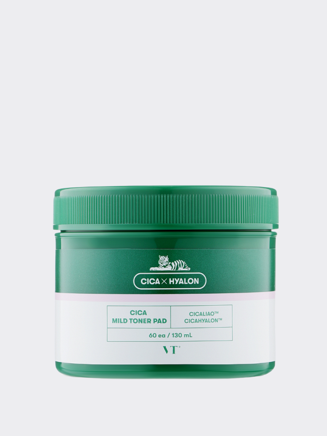 Успокаивающие тонер-диски с центеллой VT Cosmetics Cica Mild Toner Pad