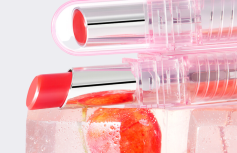 Увлажняющий оттеночный бальзам для губ в вишнёво-розовом оттенке AMUSE Dew Balm 04 Cherry
