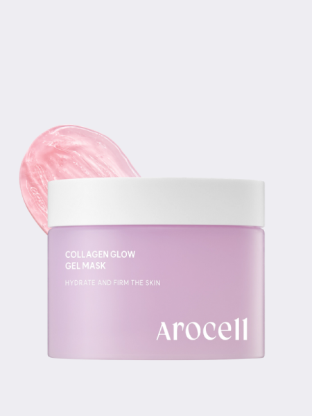 Гелевая маска с экстрактом пиона и коллагеном для сияния кожи Arocell Collagen Glow Gel Mask