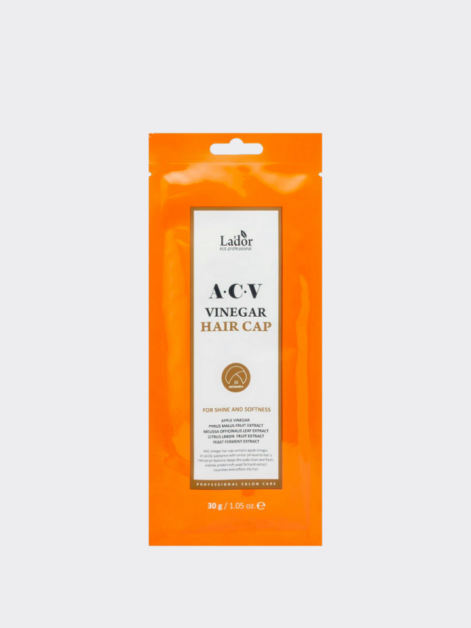 Маска-шапочка для волос с яблочным уксусом La’dor ACV Vinegar Hair Cap