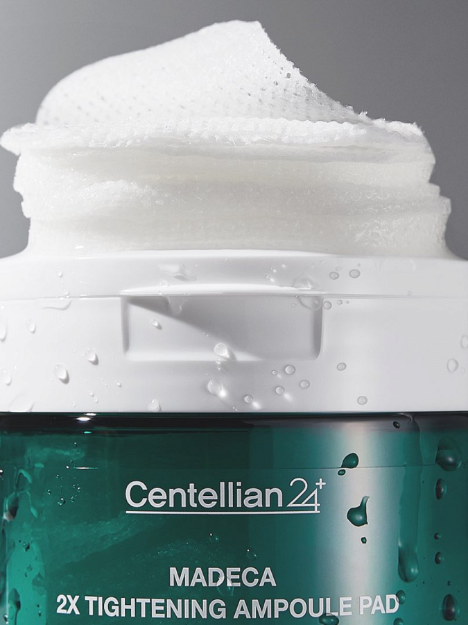 Восстанавливающие тонер-пэды с мадекассовой кислотой Centellian24 Madeca Double Tightening Ampoule Pad