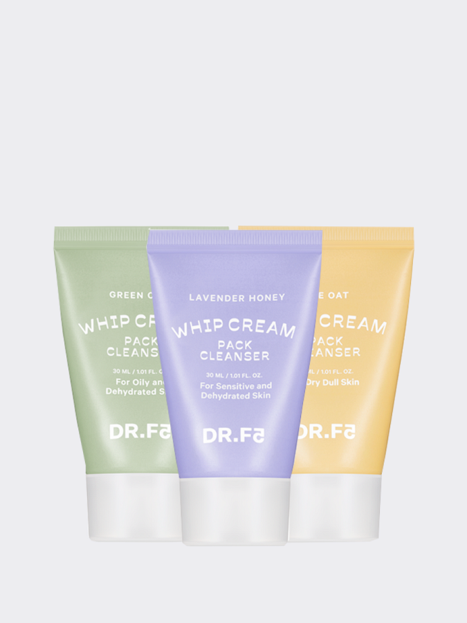 Набор из трёх мини-пенок для умывания DR.F5 Whip Cream Pack Cleanser Miniature Set