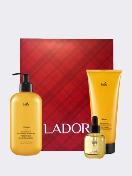 Набор для ухода за волосами с древесно-травяным ароматом La’dor Perfumed Hair Hinoki