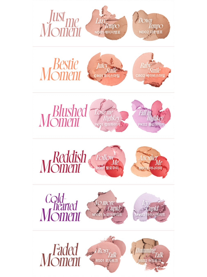 Двойные мягкие румяна с муссовой текстурой fwee Mellow Dual Blush CR01 Juicy Smile