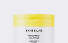 Очищающие пилинг-пэды с янтарной кислотой SKIN&LAB Porebarrier Clear Pad