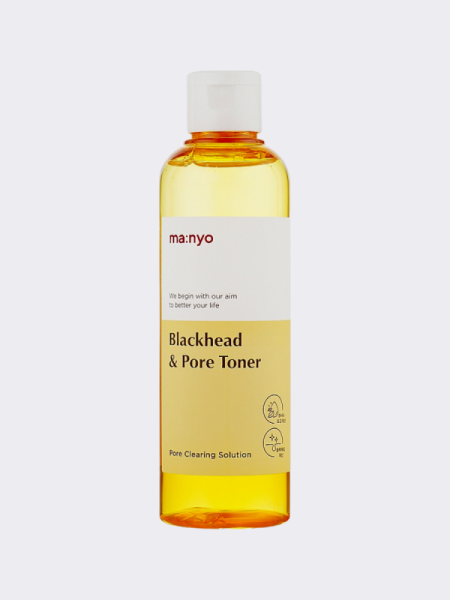 Очищающий тонер на основе гамамелиса и салициловой кислоты Ma:nyo Factory Blackhead & Pore Toner Очищающий тонер на основе гамамелиса и салициловой кислоты Ma:nyo Factory Blackhead & Pore Toner